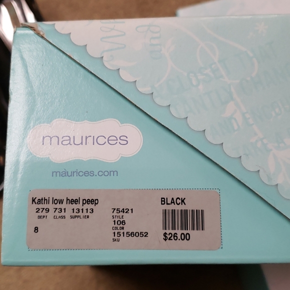 Marices Kathi low heel peep toe shoe  8 - Picture 4 of 4